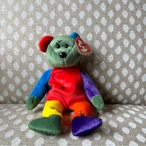 Ty Frankenteddy Bear beanie baby. DOB 10/31/2001